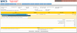 Rapid Order Entry Interface